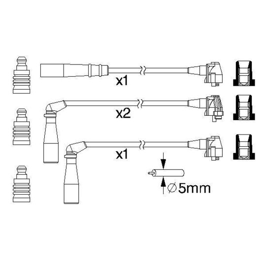 0 986 357 171 - Ignition Cable Kit 