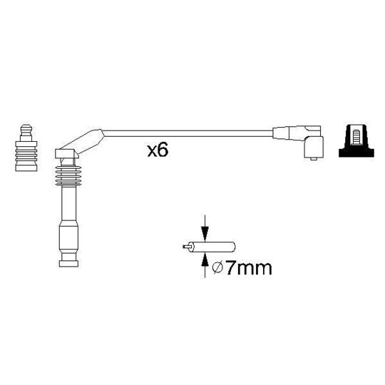 0 986 357 143 - Ignition Cable Kit 