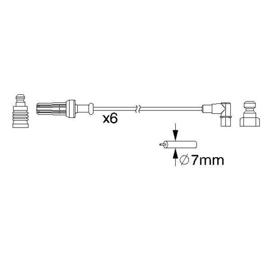 0 986 357 187 - Ignition Cable Kit 