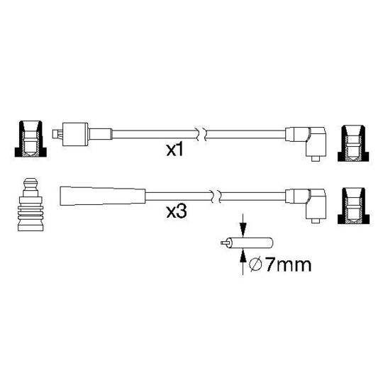 0 986 357 169 - Ignition Cable Kit 