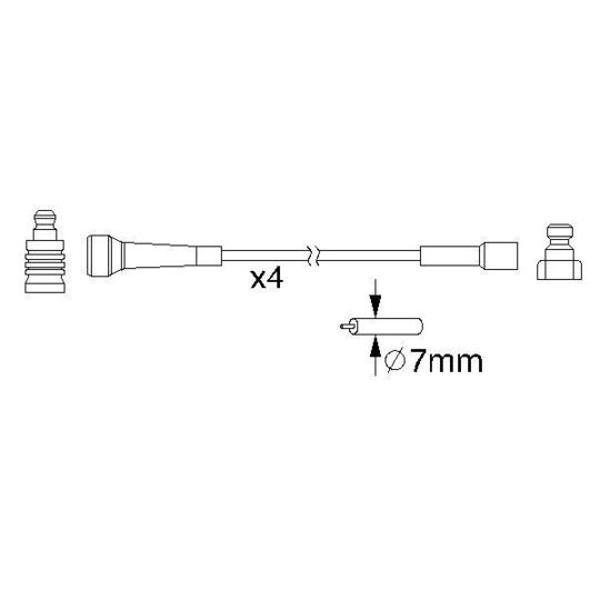 0 986 357 210 - Ignition Cable Kit 