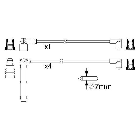 0 986 357 223 - Ignition Cable Kit 