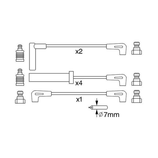 0 986 357 229 - Ignition Cable Kit 