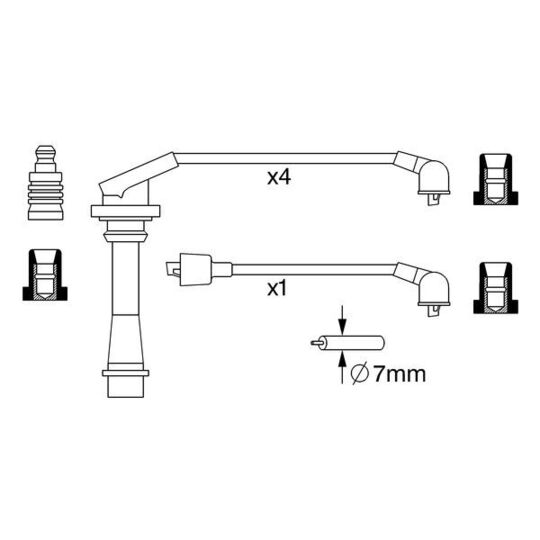 0 986 357 277 - Süütesüsteemikomplekt 