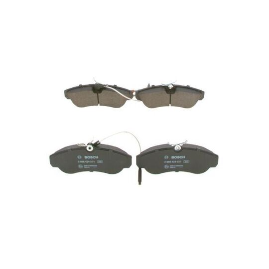 0 986 424 031 - Brake Pad Set, disc brake 