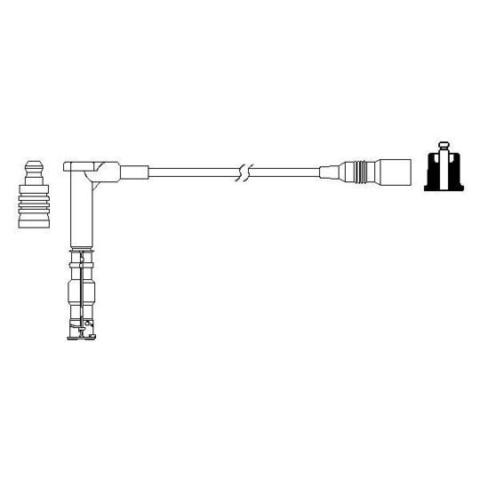 0 986 357 710 - Ignition Cable 