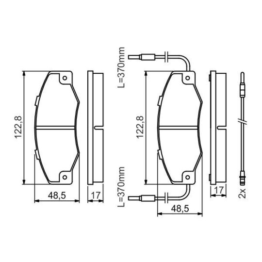 0 986 460 953 - Brake Pad Set, disc brake 