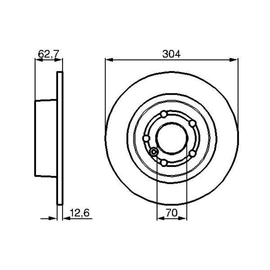 0 986 478 497 - Brake Disc 