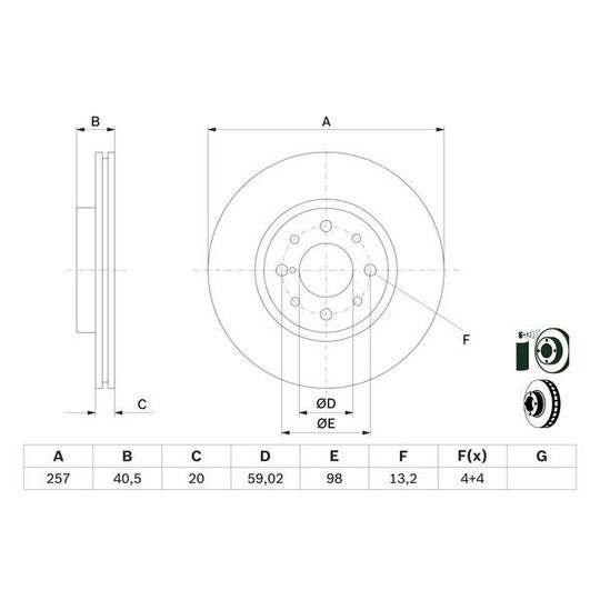 0 986 478 515 - Brake Disc 