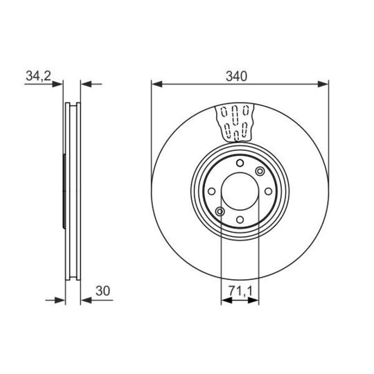 0 986 479 093 - Brake Disc 