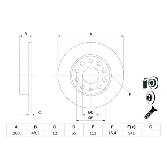 0 986 479 155 - Brake Disc 