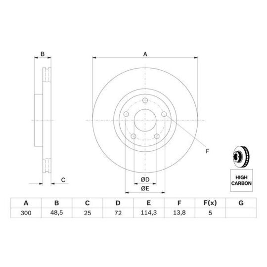 0 986 479 183 - Brake Disc 