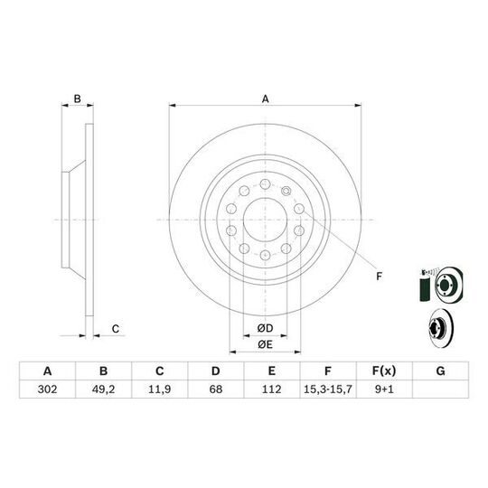 0 986 479 257 - Brake Disc 