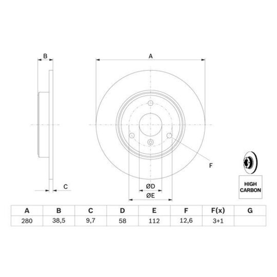 0 986 479 305 - Brake Disc 