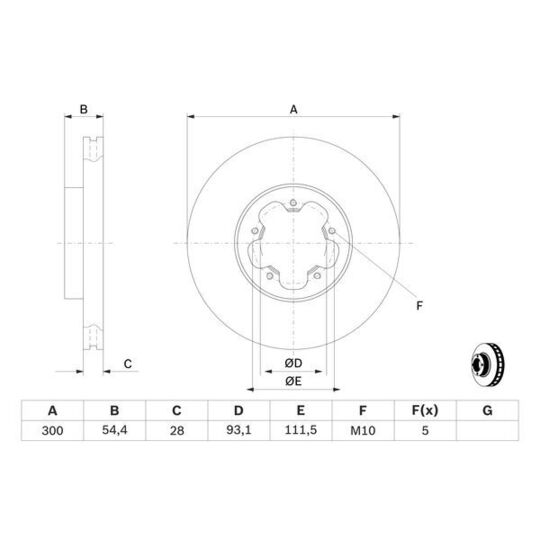 0 986 479 307 - Brake Disc 