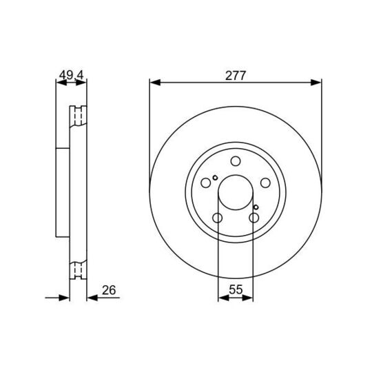 0 986 479 340 - Brake Disc 