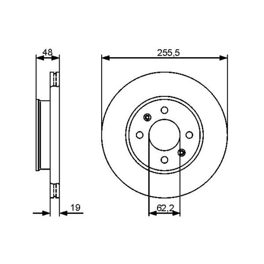 0 986 479 459 - Brake Disc 