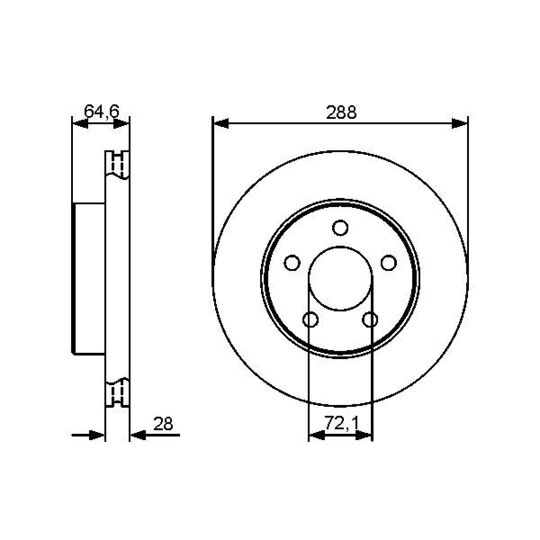 0 986 479 461 - Brake Disc 