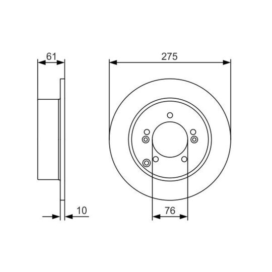 0 986 479 525 - Brake Disc 