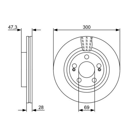 0 986 479 537 - Brake Disc 