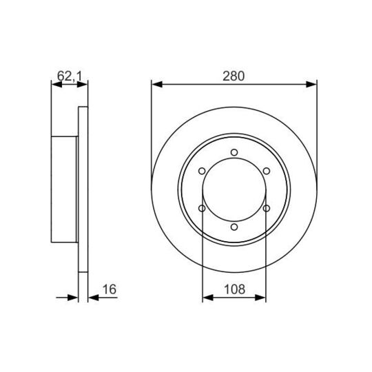 0 986 479 539 - Brake Disc 