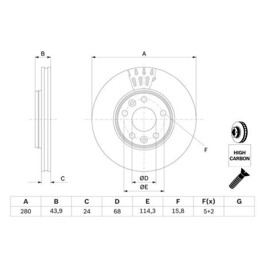 0 986 479 553 - Brake Disc 