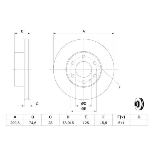 0 986 479 641 - Brake Disc 