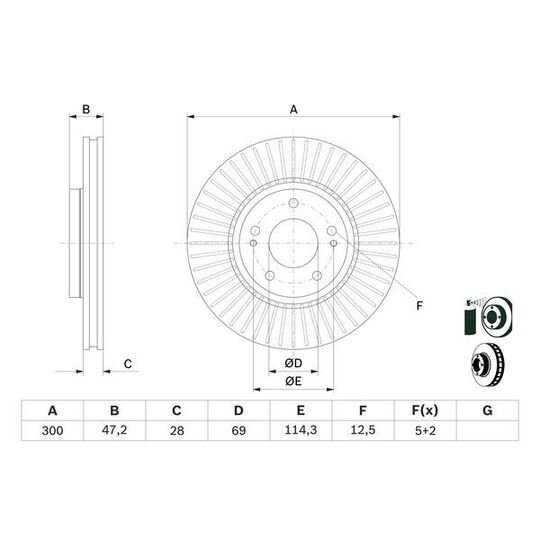 0 986 479 595 - Brake Disc 