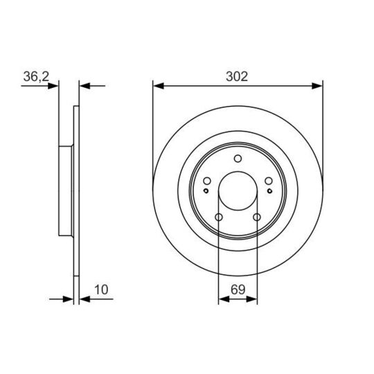 0 986 479 B04 - Brake Disc 