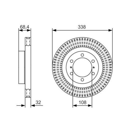 0 986 479 A65 - Brake Disc 