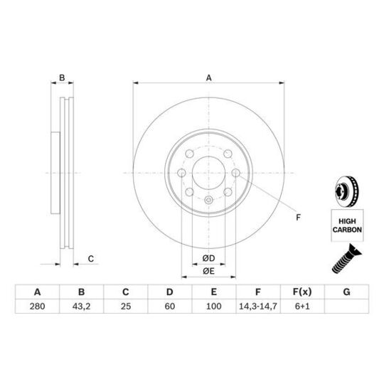 0 986 479 B68 - Brake Disc 