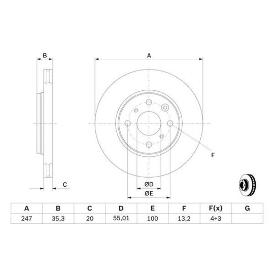 0 986 479 B91 - Brake Disc 