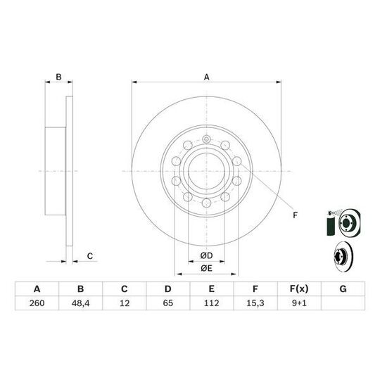 0 986 479 B78 - Brake Disc 