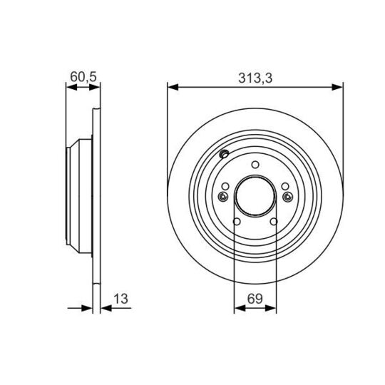 0 986 479 C27 - Brake Disc 