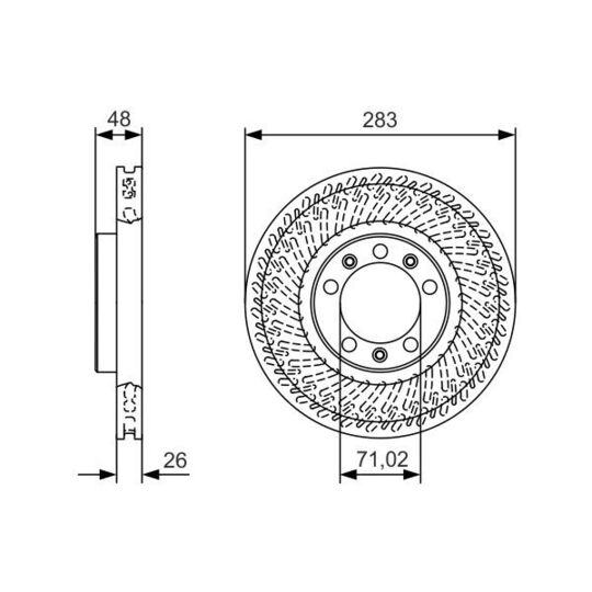 0 986 479 C33 - Brake Disc 