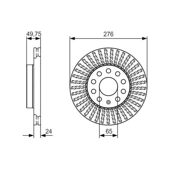 0 986 479 C47 - Brake Disc 