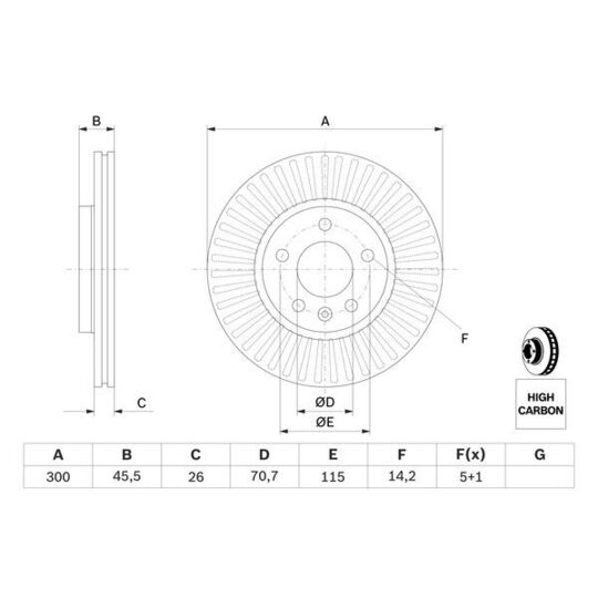 0 986 479 C56 - Brake Disc 