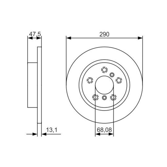 0 986 479 D17 - Brake Disc 