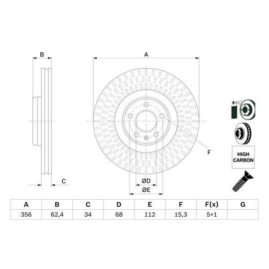 0 986 479 E39 - Brake Disc 