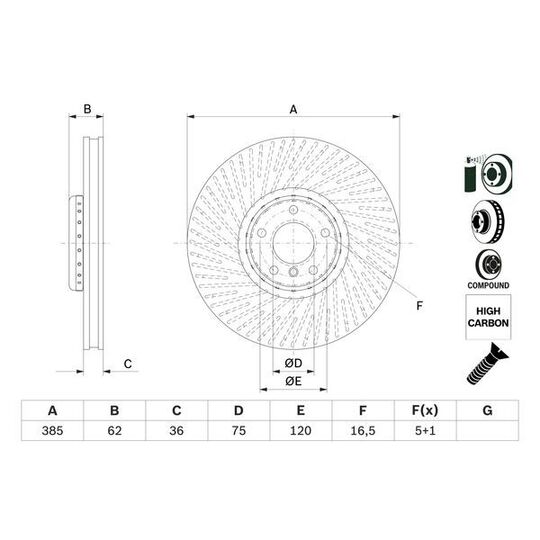 0 986 479 E26 - Brake Disc 