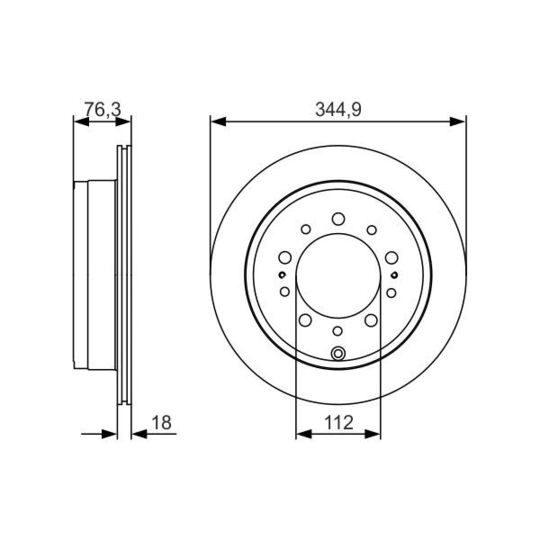 0 986 479 R32 - Brake Disc 