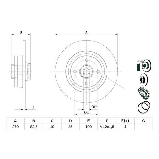 0 986 479 E71 - Brake Disc 