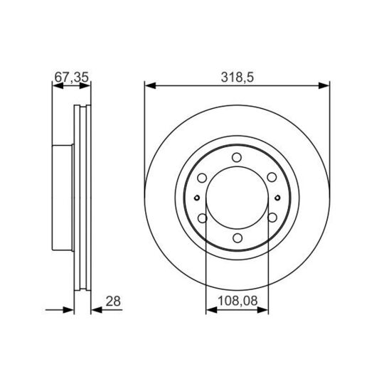 0 986 479 R46 - Brake Disc 