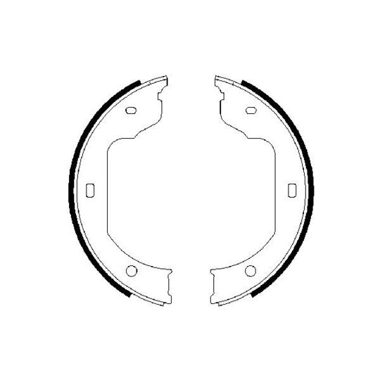 0 986 487 625 - Brake Shoe Set, parking brake 