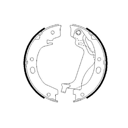 0 986 487 713 - Brake Shoe Set, parking brake 