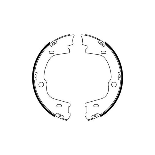 0 986 487 778 - Brake Shoe Set, parking brake 