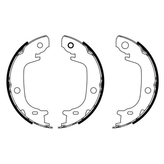 0 986 487 946 - Brake Shoe Set, parking brake 