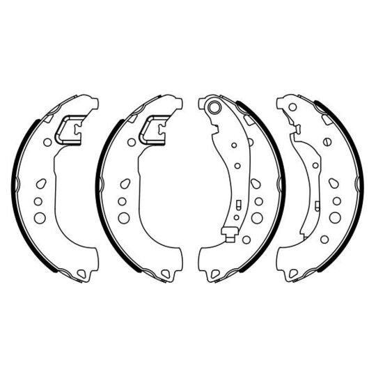 0 986 487 949 - Brake Shoe Set 