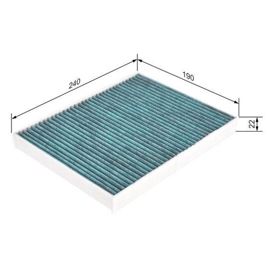 0 986 628 507 - Filter, kupéventilation 