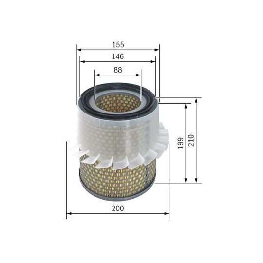 1 457 433 646 - Air filter 